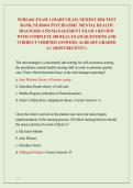 NURS 661 EXAM 1 &lpar;MARYVILLE&rpar; NEWEST 2026 TEST  BANK&vert; NURS661 PSYCHIATRIC MENTAL HEALTH  DIAGNOSIS AND MANAGEMENT EXAM 1 REVIEW  WITH COMPLETE 300 REAL EXAM QUESTIONS AND  CORRECT VERIFIED ANSWERS&sol; ALREADY GRADED  A&plus; &lpar;MOST RECENT&excl;&excl;&rpar; 