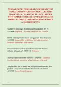 NURS 661 EXAM 1&comma; 2 & 3 &lpar;MARYVILLE&rpar; NEWEST 2026 PACKAGE DEAL&vert; NURS661 PSYCHIATRIC MENTAL HEALTH  DIAGNOSIS AND MANAGEMENT EXAM REVIEWS WITH COMPLETE REAL EXAM QUESTIONS AND  CORRECT VERIFIED ANSWERS&sol; ALREADY GRADED  A&plus; &lpar;MOST RECENT EXAMS&excl;&excl;&rpar; 