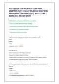 NCCCO CORE CERTIFICATION EXAM PREP  2025&sol;2026 WITH 150 ACTUAL EXAM QUESTIONS  AND CORRECT ANSWERS&sol; REAL NCCCO CORE  EXAM 2024 &lpar;BRAND NEW&excl;&excl;&rpar; 