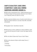 QASP-S EXAM STUDY GUIDE USING COMPETENCY GUIDE 2026 VERIFIED QUESTIONS ANSWERS GRADED A&plus;