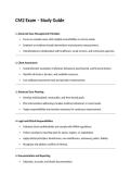 CM2 Exam &ndash; Study Guide