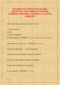EPA 608 EXAM NEWEST EXAM 2026 &vert;  QUESTIONS AND CORRECT ANSWERS  &lpar;VERIFIED ANSWERS&rpar; &vert; GRADED A&plus; &vert; LATETS  VERSION&excl;&excl;&excl;