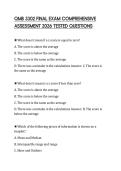 QMB 3302 FINAL EXAM COMPREHENSIVE ASSESSMENT 2026 TESTED QUESTIONS