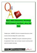 MGT 8803 Business Strategy 2026 &lpar;MGT 8803&rpar; &ndash; 400&plus; Questions on PESTEL&comma; Five Forces&comma; VRIO&comma; Blue Ocean and Corporate Strategy