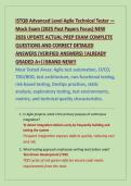 ISTQB ADVANCED LEVEL AGILE TECHNICAL TESTER - MOCK EXAM &lpar;2025 PAST PAPER FOCUS&rpar; NEW 2026 UPDATE ACTUAL PREP EXAM COMPLETE QUESTIONS AND CORRECT DETAILED ANSWERS &lpar;VERIFIED ANSWERS&rpar; &vert;ALREADY  GRADED A&plus;&vert;&vert;BRAND NEW&excl;&excl;