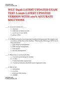 WGU D426 LATEST UPDATED EXAM TEST A 2026 LATEST UPDATED VERSION WITH 100&percnt; ACCURATE SOLUTIONS  