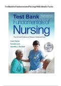 Test Bank Guide For Fundamentals Of Nursing &colon; The Art And Science Of Person-Centered Care Tenth &comma; North American Edition By Carol R&period; Taylor&comma; Pamela B Lynn & Jennifer L Bartlett ALL Chapters With Complete Answers & Explanation In Every Question