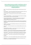 CPB Certified Professional Biller Certification with all Correct & 100&percnt; Verified Answers &vert;Latest Version &vert;Already Graded A&plus;