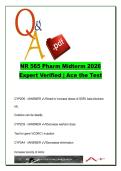 NR 565 ADVANCED PHARMACOLOGY  EXAM COMPLETE PACKAGE DEAL