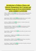 Introduction to Wellness&comma; Fitness&comma; and  Lifestyle Management&colon; Key Concepts and  Strategies Exam ACTUAL QUESTIONS  AND CORRECT ANSWERS