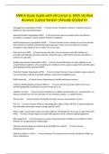 NWCA Study Guide with all Correct & 100&percnt; Verified Answers &vert;Latest Version &vert;Already Graded A&plus;