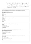 Chapter 1 - Your College Experience - Strategies for  Success - EDUC&sol;PSYCH 1300&colon; Learning Framework - John  N&period; Gardner&comma; Betsy O&period; Barefoot UPDATED ACTUAL Questions  and CORRECT Answers