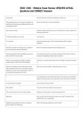 EDUC 1300 - Midterm Exam Review UPDATED ACTUAL  Questions and CORRECT Answers 