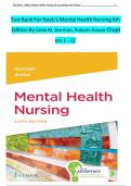 Test Bank for Neeb's Mental Health Nursing 5th Edition &lpar;F&period;A&period; Davis&comma; 2019&rpar; by Linda M&period; Gorman and Robynn Anwar&vert; Isbn no&semi; 9780803669130&vert;&vert;Chapter 1-22&vert;&vert; ALL CHAPTERAS &vert; ALREADY A&plus; RATED