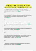 MGT 325 Exam UPDATED ACTUAL  QUESTIONS AND CORRECT ANSWERS
