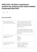WSET LEVEL 4 D2  EXAM comprehensive questions and verified accurate solution &lpar;detailed & elaborated&rpar; 2026 TEST&excl;&excl;