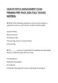 QUALYS PATCH MANAGEMENT EXAM PREMIUM PREP PACK 2026 FULLY SOLVED MATERIAL