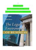 Solution Manual for The Legal Environment of Business 14th Edition by Roger E&period; Meiners