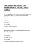 QUALYS PATCH MANAGEMENT EXAM PREMIUM PREP PACK 2026 FULLY SOLVED MATERIAL