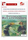 TEST BANK INTIMATE RELATIONSHIPS &lpar;ROWLAND MILLER&comma; 9TH EDITION&rpar; &vert; 2025 REVISED & EXPERT-APPROVED Q&AS COMPLETE CHAPTERS 1&ndash;14&comma;
