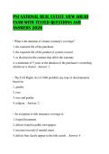 PSI NATIONAL REAL ESTATE VIEW AHEAD EXAM WITH TESTED QUESTIONS AND ANSWERS 2026