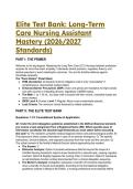 Elite Test Bank&colon; Long-Term Care Nursing Assistant Mastery &lpar;2026&sol;2027&rpar; &vert; Mosby's 9th Edition &vert; Q&A with Rationales 