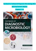 Test Bank for Textbook of Diagnostic Microbiology 6th Edition by Connie R&period; Mahon &vert; Chapters 1&ndash;41 Questions with detailed verified Answers
