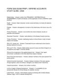 POPM 3240 EXAM PREP VERIFIED ACCURATE STUDY GUIDE 2026