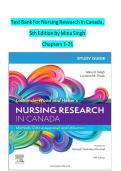 test bank for nursing research in canada 4th edition by mina singh cherylyn cameron geri lobiondo wood and judith haber