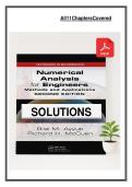 Complete Solution Manual for Numerical Analysis for Engineers&comma; 2nd Edition by Bilal M&period; Ayyub & Richard H&period; McCuen &vert; All Chapters Covered &vert; Verified Solutions