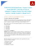 NURS 5433 FNP II Final Exam - Version 2 Actual Exam 2026&sol;2027 &vert; University of Texas at Arlington &vert; Complete Practice Test with Verified Answers &vert; Already Graded A&plus; &lpar;Brand New&excl;&excl;&rpar;