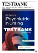 Test Bank For Keltner&rsquo;s Psychiatric Nursing&comma; 9th Edition By Debbie Steele &vert;All Chapters &lpar;1-36&rpar; Q& As With Rationales &vert; Grade A&plus; Assured&vert; ISBN 9780323791960