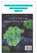 TEST BANK For Karp&rsquo;s Cell and Molecular Biology&comma; 9th Edition by Gerald Karp&comma; Janet Iwasa&comma; Verified Chapters 1 - 18&comma; Complete Newest Version