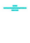 Test Bank for Focus on Nursing Pharmacology 7th Edition by Amy M&period; Karch