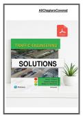Complete Solution Manual for Traffic Engineering&comma; 5th Edition by Roess&comma; Prassas & McShane &vert; All Chapters Covered &vert; Verified Solutions