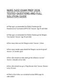 NURS 5432 Exam Prep 2026 Tested Questions and Full Solution Guide Latest
