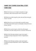 AMMO 108 COURSE EXAM FINAL STUDY GUIDE 2026