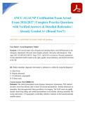 ANCC AGACNP Certification Exam Actual Exam 2026&sol;2027 &vert; Complete Practice Questions with Verified Answers & Detailed Rationales &vert; Already Graded A&plus; &lpar;Brand New&excl;&excl;&rpar;