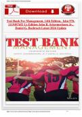 Test Bank for Management&comma; 14th Edition &lpar;US Edition&rpar; by John R&period; Schermerhorn Jr&period; & Daniel G&period; Bachrach &vert; Chapters 1&ndash;18 &vert; Verified Q&A