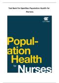 Test Bank for OpenStax Population Health for Nurses &vert; Latest Update 2026 Exam Prep &vert; Complete Questions & Answers &vert; Graded A&plus;