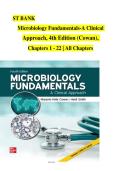 Test bank for microbiology fundamentals a clinical approach 3Rd Edition