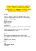 NUR 242 Medical-Surgical Nursing Exam 2 Galen College of Nursing 2026 Questions and Verified Answers with Rationales Graded A&plus; Latest