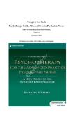 Complete Test Bank Psychotherapy for the Advanced Practice Psychiatric Nurse&colon; A How-To Guide for Evidence-Based Practice&comma; 4th Edition&period; By Kathleen Wheeler&period; &lpar;All Chapters&comma; Latest Edition&comma; 100&percnt; Verified Answers with Detailed Rationales&rpar;