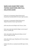 NURS 5432 Exam Prep 2026 Tested Questions and Full Solution Guide Latest