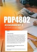PDP4802 Assignment 2 Semester 1 2026 - Due 24 July 2026