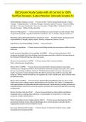CBCS Exam Study Guide with all Correct & 100&percnt; Verified Answers &vert;Latest Version &vert;Already Graded A&plus;