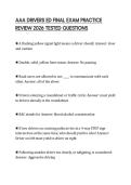 AAA DRIVERS ED FINAL EXAM PRACTICE REVIEW 2026 TESTED QUESTIONS
