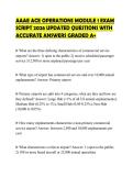 AAAE ACE OPERATIONS MODULE 1 EXAM SCRIPT 2026 UPDATED QUESTIONS WITH ACCURATE ANSWERS GRADED A&plus;