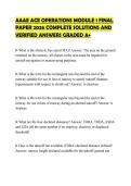 AAAE ACE OPERATIONS MODULE 1 FINAL PAPER 2026 COMPLETE SOLUTIONS AND VERIFIED ANSWERS GRADED A&plus;