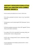 AAB BASIC KNOWLEDGE EXAM ACTUAL EXAM 2026 QUESTIONS WITH CORRECT ANSWERS GRADED A&plus;